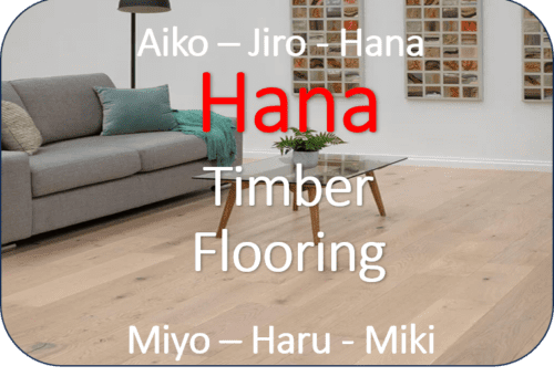 Hana Engineered Oak Timber flooring - Yuta - Daiki - Yuki - Satu - Jairu - Yuta - Miyu - Aiko