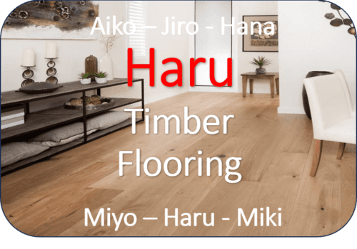 Haru Engineered Oak Timber flooring - Yuta - Daiki - Yuki - Satu - Jairu - Yuta - Miyu - Aiko